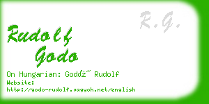 rudolf godo business card